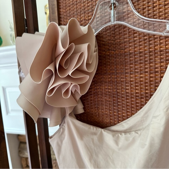 Maygel Coronel Tasi One-shoulder Ruffled
Swimsuit - Ivory - Picture 7 of 11